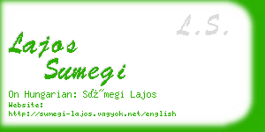 lajos sumegi business card